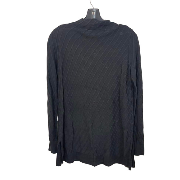 VINCE CAMUTO Black Ribbed Mock Neck Sweater Size M NEW - Picture 3 of 3